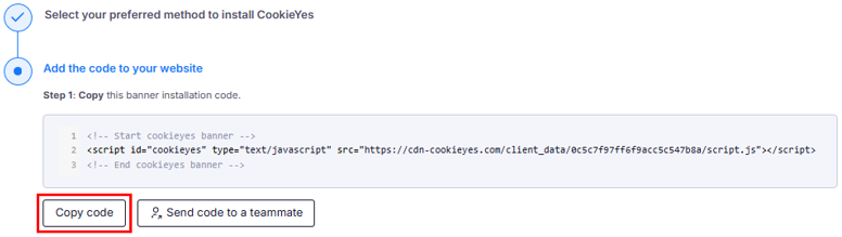 Add A GDPR Cookie Popup In WordPress - Copy Banner Code