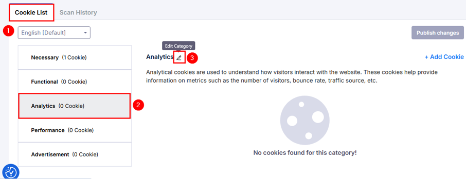Add A GDPR Cookie Popup In WordPress - Edit Cookie Category