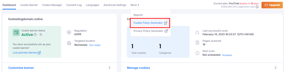 Add A GDPR Cookie Popup In WordPress - Cookie Policy Generator
