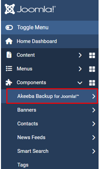 Migrate Your Website From Joomla To WordPress - Configure Akeeba Backup for Joomla