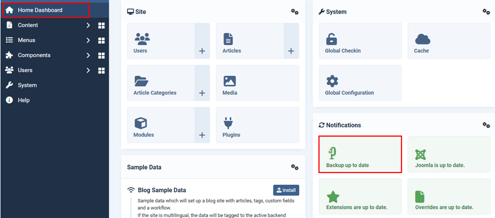 Migrate Your Website From Joomla To WordPress - Akeeba Backup Is Successfuly Configured
