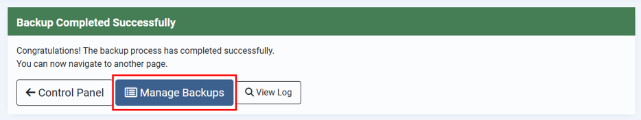 Migrate Your Website From Joomla To WordPress - Manage Backups