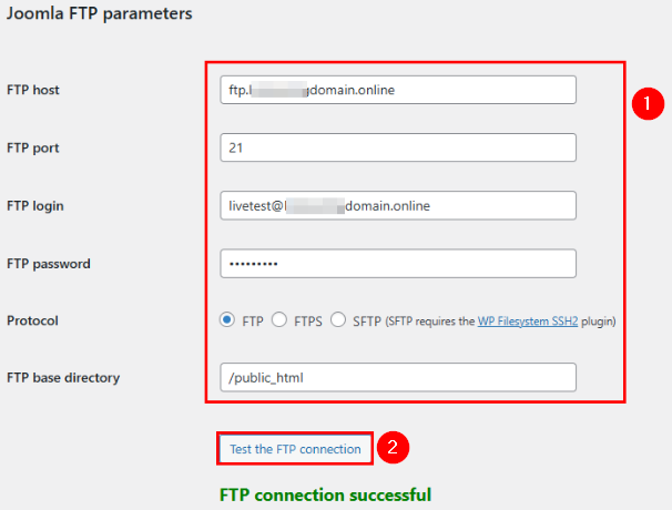 Migrate Your Website From Joomla To WordPress - Create a FTP Connection with Joomla Website Server