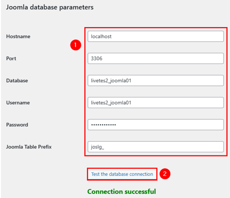 Migrate Your Website From Joomla To WordPress - Test WordPress to Joomla Database Connection
