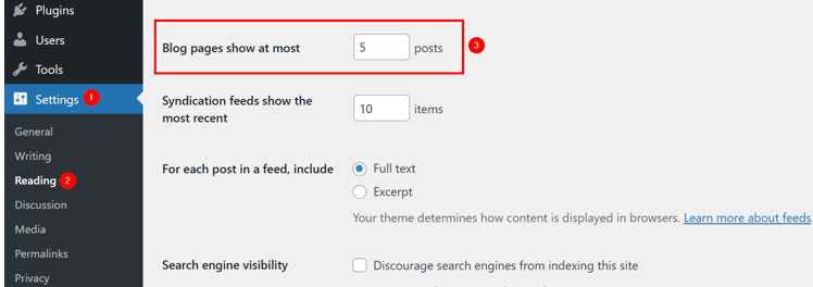 WordPress Pagination: How To Add It Manually Or With Plugins - Update Number of Posts to Be Displayed Per Page WordPress Pagination - Update Number of Posts to Be Displayed Per Page