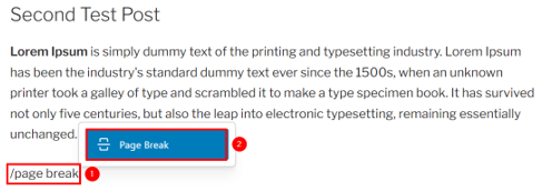 WordPress Pagination: How To Add It Manually Or With Plugins - Add Page Break Block WordPress Pagination - Add Page Break Block