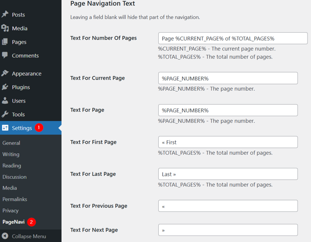 WordPress Pagination: How To Add It Manually Or With Plugins - Configure WP-PageNavi Plugin WordPress Pagination - Configure WP-PageNavi Plugin