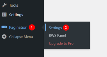 WordPress Pagination: How To Add It Manually Or With Plugins - Open BWS Settings WordPress Pagination - Open BWS Settings