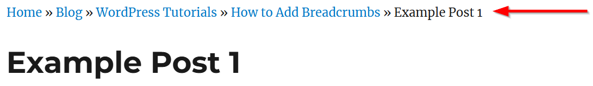 WordPress Breadcrumbs: How To Add & Display Them On Your Site - WordPress Breadcrumbs in Action on Posts WordPress Breadcrumbs - WordPress Breadcrumbs in Action on Posts