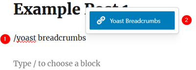 WordPress Breadcrumbs: How To Add & Display Them On Your Site - Insert Yoast Breadcrumbs Block WordPress Breadcrumbs - Insert Yoast Breadcrumbs Block