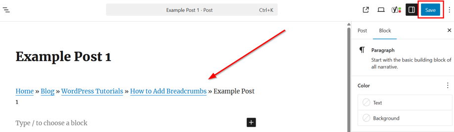 WordPress Breadcrumbs: How To Add & Display Them On Your Site - Save WordPress Post WordPress Breadcrumbs - Save WordPress Post
