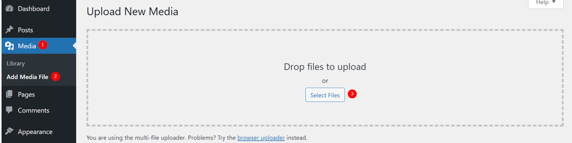 How To Embed A PDF In WordPress: Manual & Plugin Setup - Upload PDF File(s) to Media Library How To Embed A PDF In WordPress - Upload PDF File(s) to Media Library