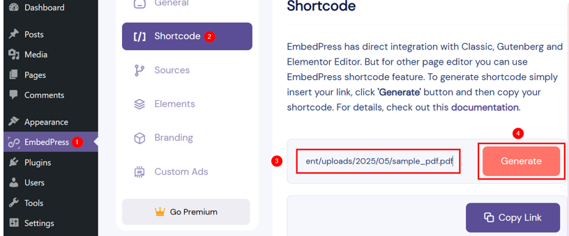 How To Embed A PDF In WordPress: Manual & Plugin Setup - Generate Shortcode How To Embed A PDF In WordPress - Generate Shortcode