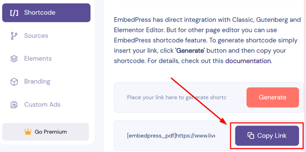 How To Embed A PDF In WordPress: Manual & Plugin Setup - Copy Shortcode How To Embed A PDF In WordPress - Copy Shortcode