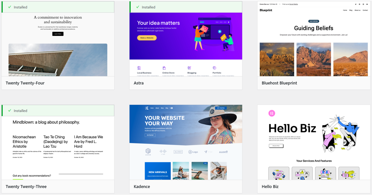 How To Start A Food Blog - Select Food Blog Theme