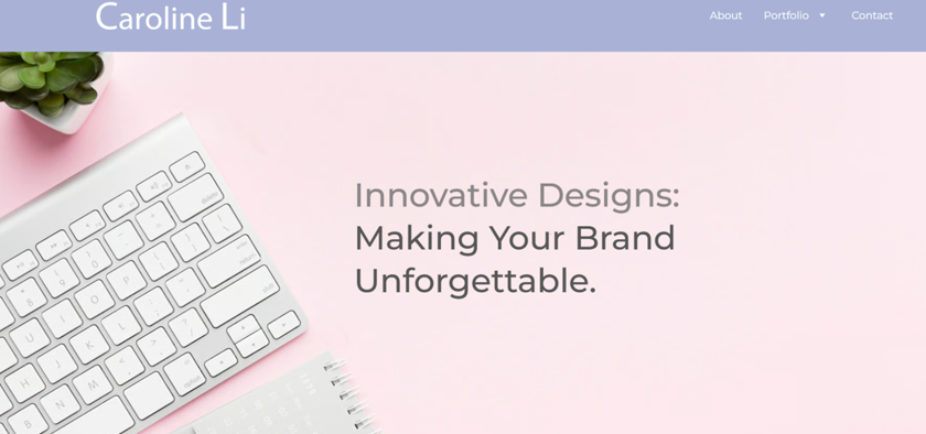 8 Creative Resume Website Examples To Showcase Your Skills - Caroline Li